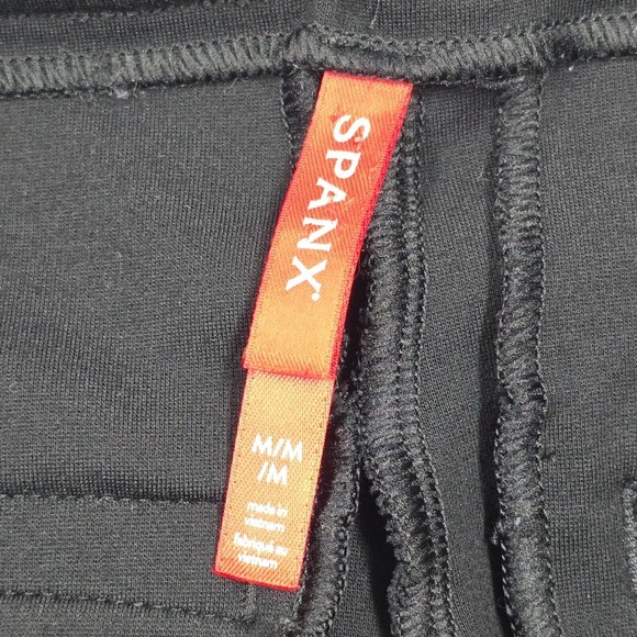 SPANX Pants Womens Medium Black Smooth Perfect Fit Ponte Kick Flare Stretch - Picture 6 of 15